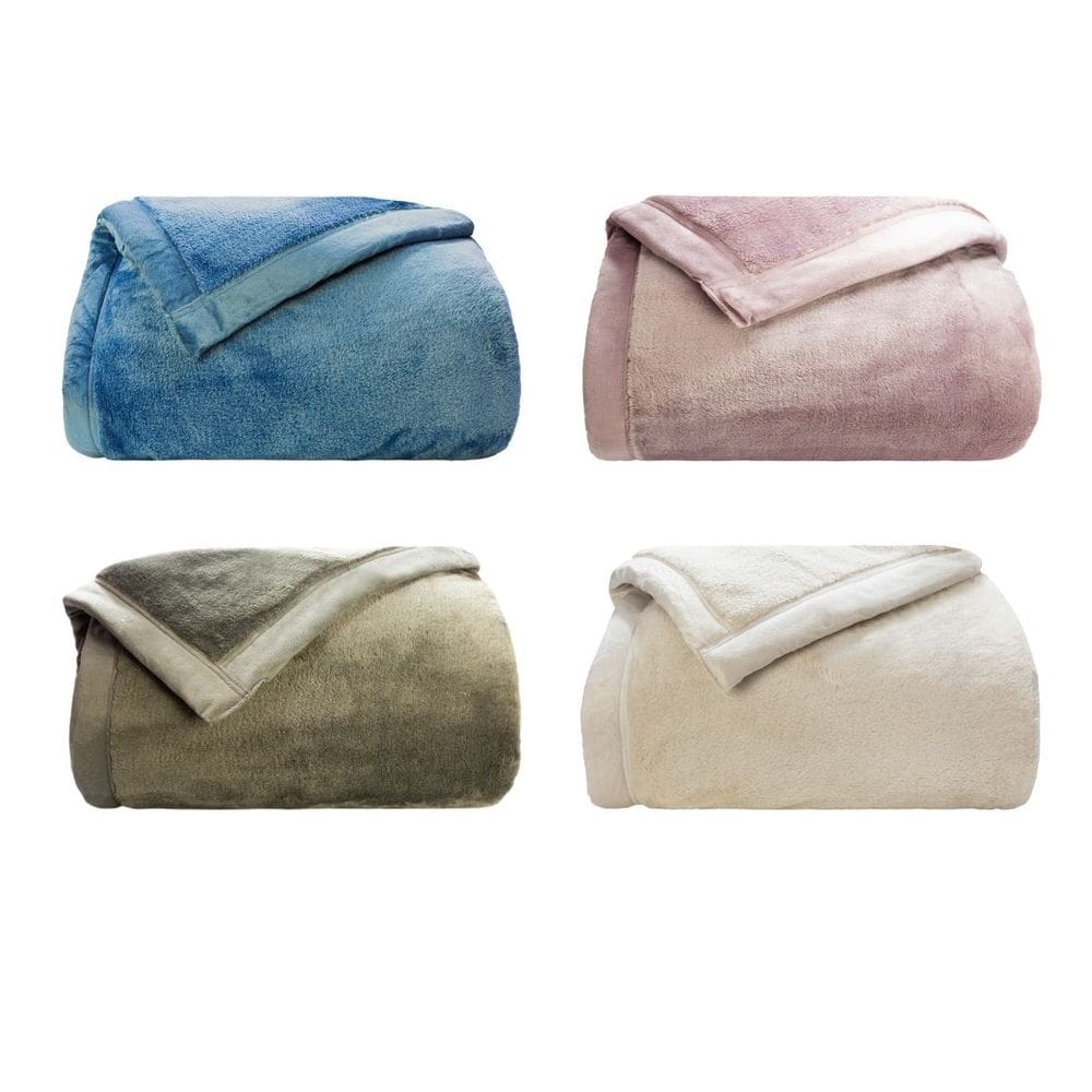 Cobertor Queen Neo Flannel 220X240cm Liso 600g Aveludado
