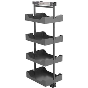 Coluna Deslizante Masutti Alta 152cm 4 Bandejas Ajustáveis G