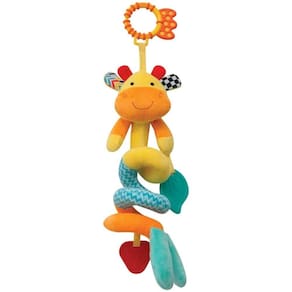 Girafinha Mola para Carrinho Berço Buba Chocalho e Mordedor