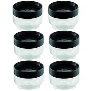 Kit 6 Porta Mantimentos UZ Empilhável 300ml Organizador com