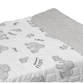 Edredom Tecebem Baby Malha Dom Estampado 85cmx145m Cinza