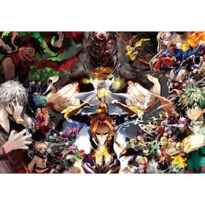 Placa Quadro A3 Decorativo Boku No Hero Em Mdf