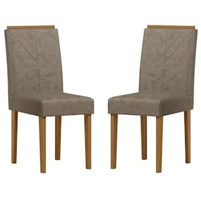 Cadeira para Mesa de Jantar Amanda Kit 2 peças Ype Camursa Marrom – New Ceval