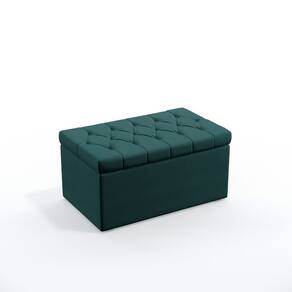 Calçadeira Sagitarius 90 / N-032 Veludo Verde Petróleo