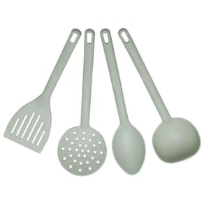 Conjunto Utensílios de Cozinha Plástico Kit Jogo Colher Conc