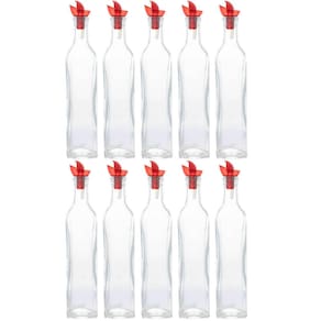 10 Garrafas Porta Azeite ou Vinagre 510ml com Dosador Restau