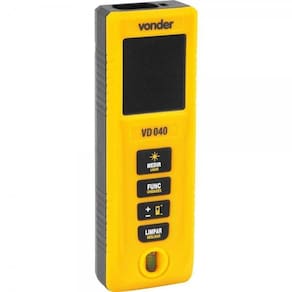 Trena a Laser Medidor de Distância Digital VD040 Vonder 40 M