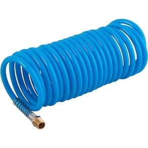 Mangueira/tubo poliuretano azul espiral conector 1/4" NPT ma