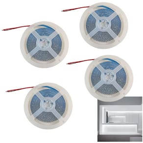 Fita Led 6500K 5 Metros 16W 240 Leds Kit 4 Unidades Quarto Sala Casa Apartamento Iluminaçao