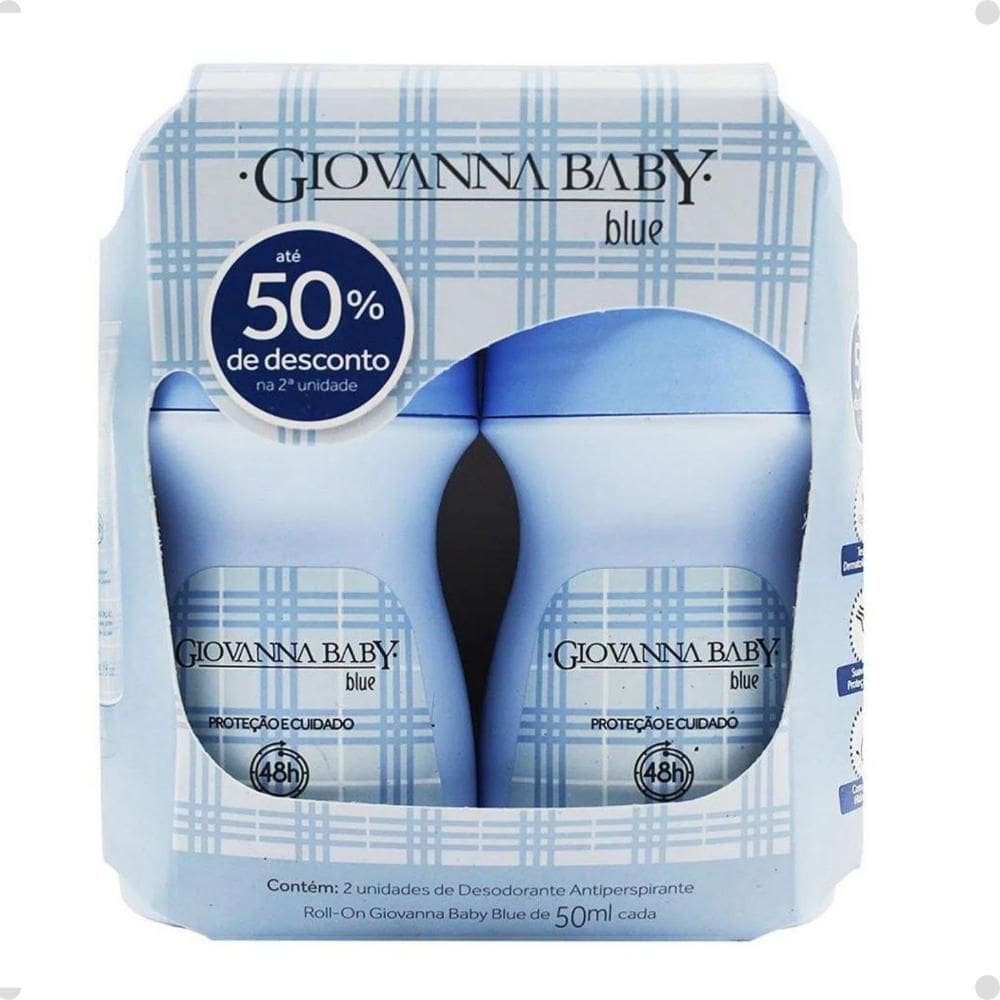 Kit Desodorante Roll-on Giovanna Baby Blue Com 2