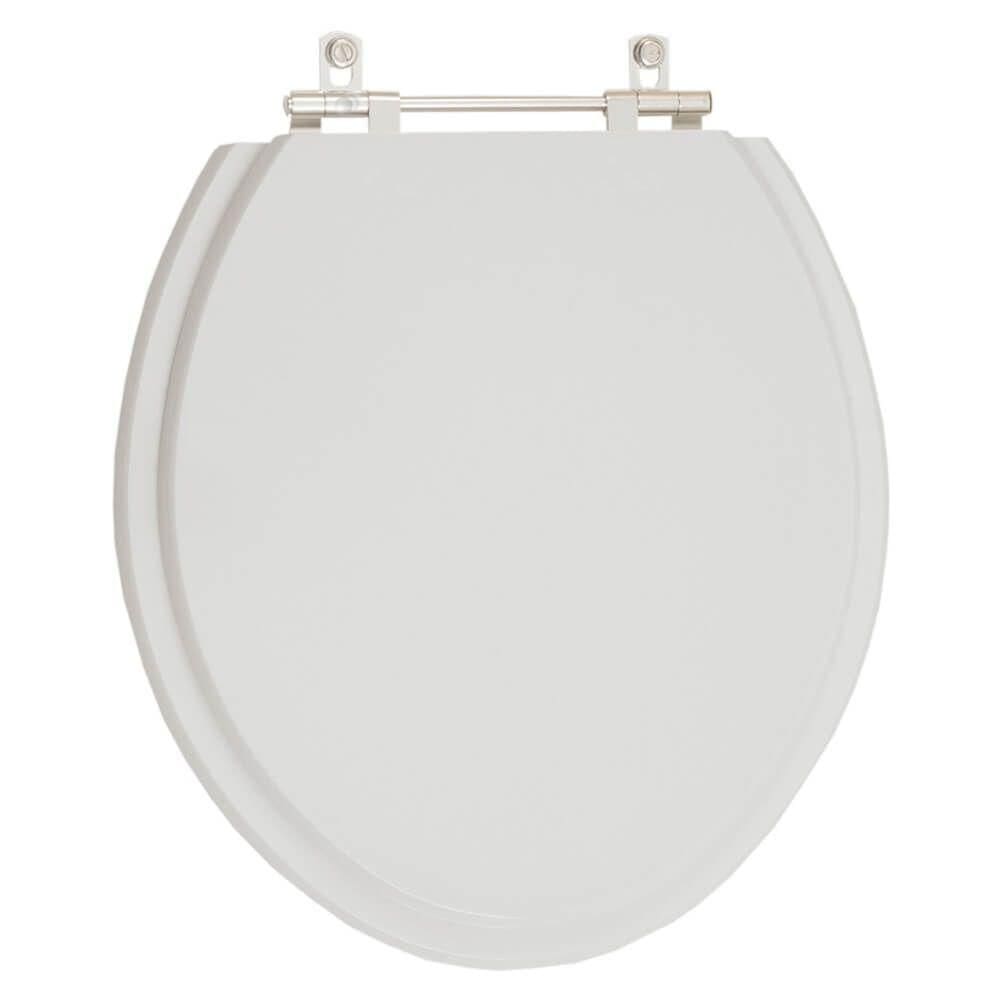 Assento Sanitario Poliester Com Amortecedor Diamantina Cinza Claro Para Vaso Icasa