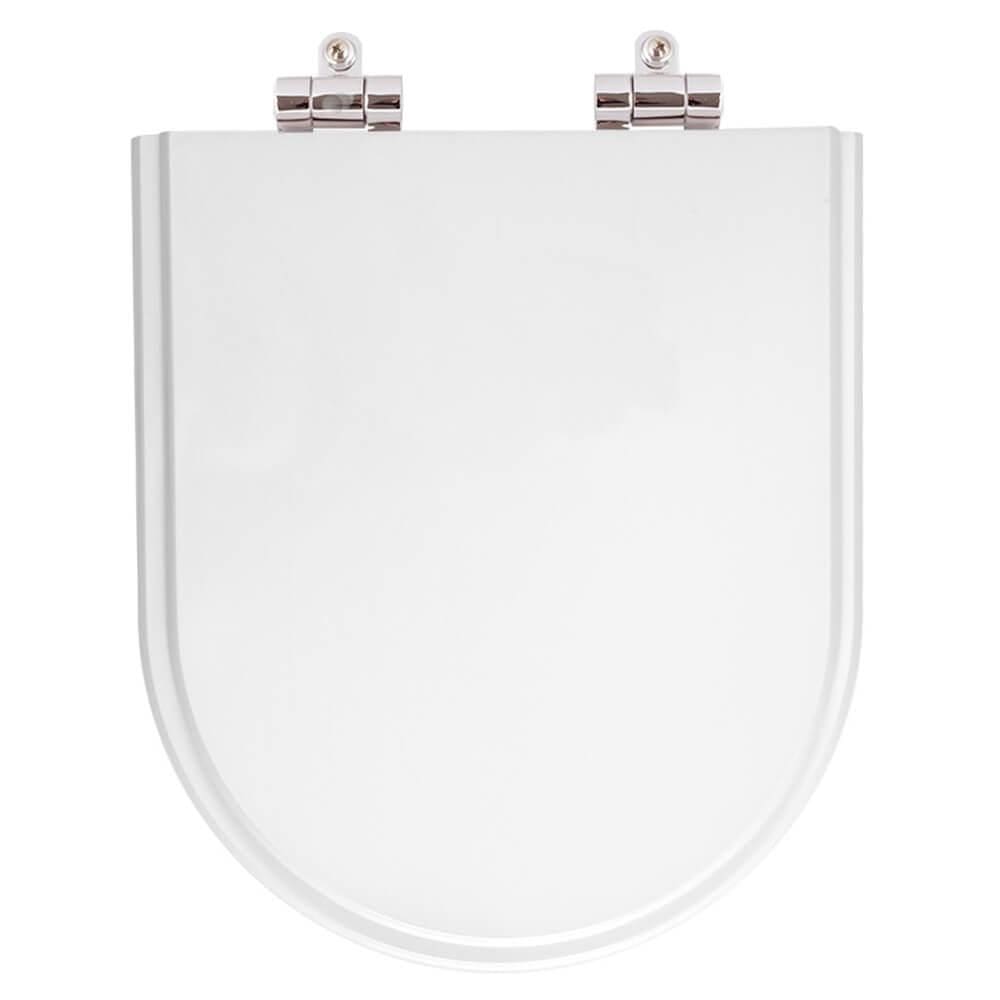 Assento Sanitario Poliester Com Amortecedor Nuova Branco Para Vaso Deca
