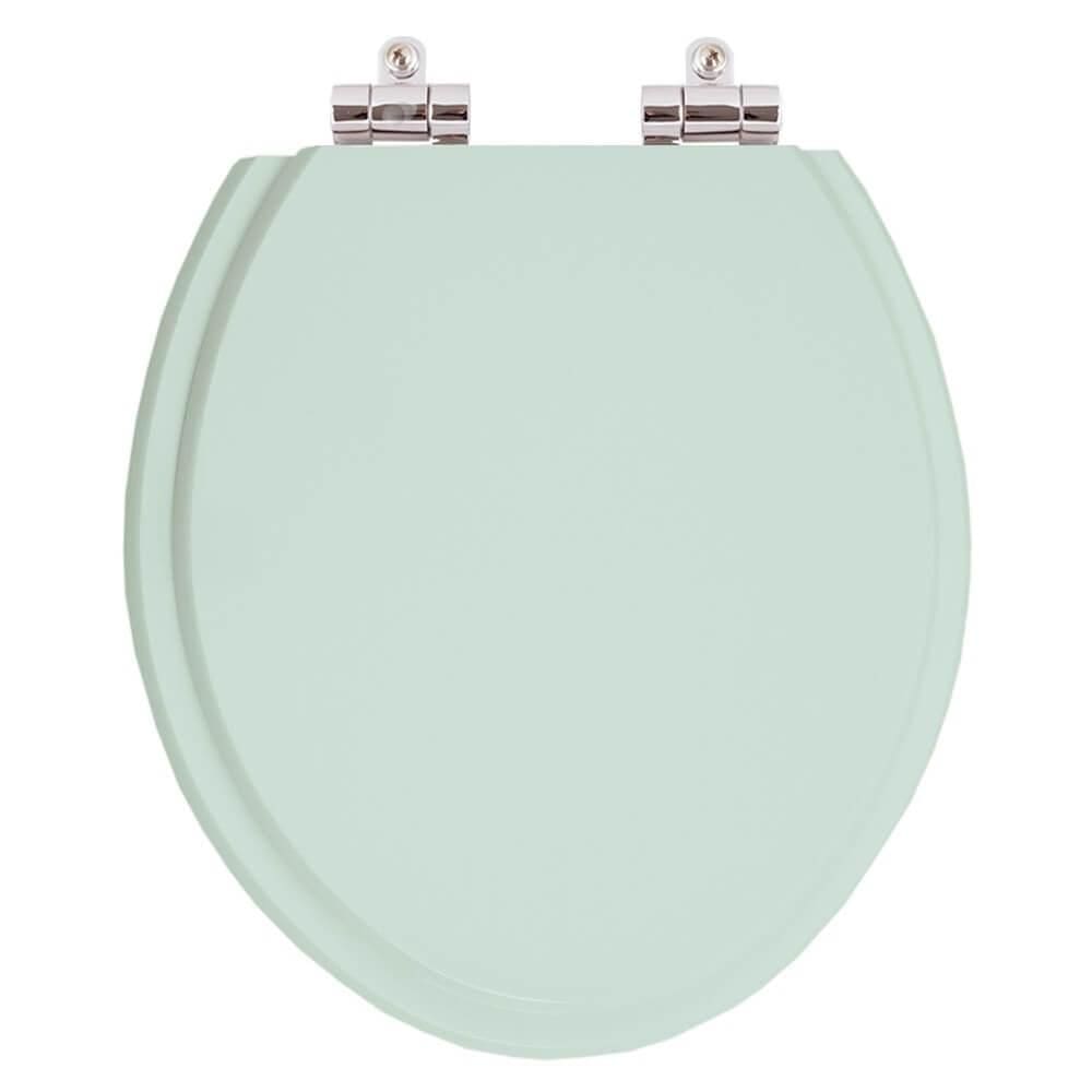 Assento Sanitario Poliester Com Amortecedor Diamantina Verde Claro Para Vaso Icasa