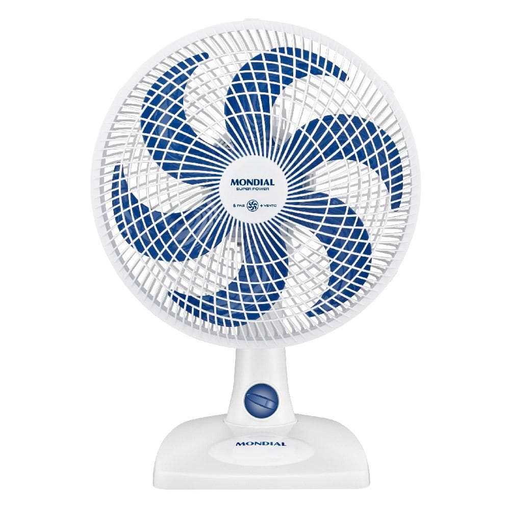 Ventilador de Mesa 30cm Mondial Super Power VSP30 6 Pás Branco 127V