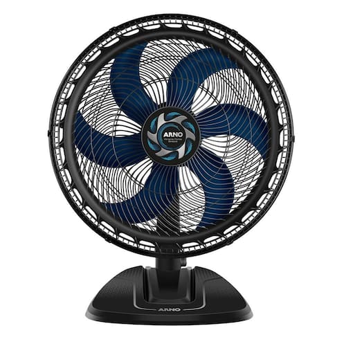 Ventilador de Mesa Arno 50cm Xtreme Force Breeze VB50 Preto com Azul 127V - 110V