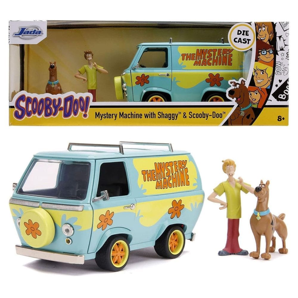 Miniatura Jada Mystery Machine with Shaggy & Scooby-Doo 1/24 Die-Cast