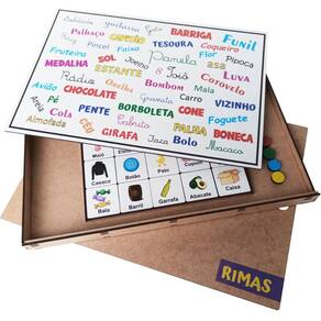 Jogo Educativo para Educação Infantil Rimas Lince de Madeira