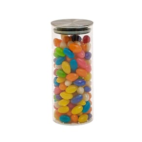 Pote de vidro 450ml com tampa inox hermético redondo - Tud