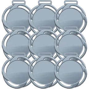 Kit com 10 Medalhas Rema Premiação Linha Ref. 273 80mm Cor Prata