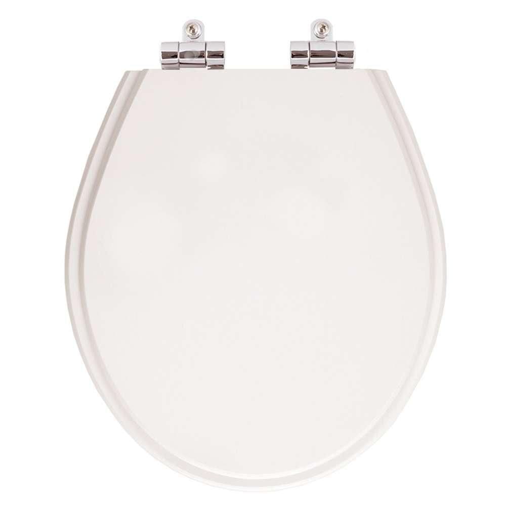 Assento Sanitario Poliester Com Amortecedor Ravena Branco Para Vaso Deca