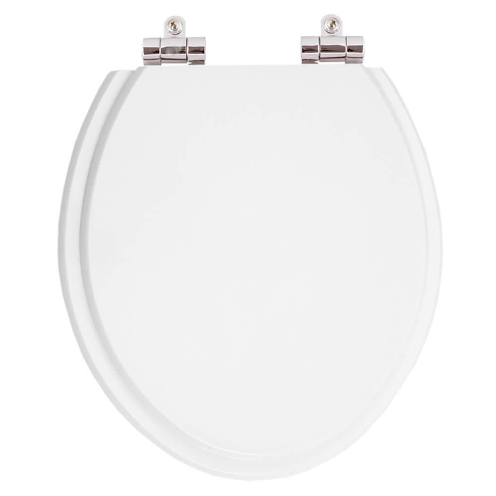 Assento Sanitario Poliester Com Amortecedor Izy Branco Para Vaso Deca