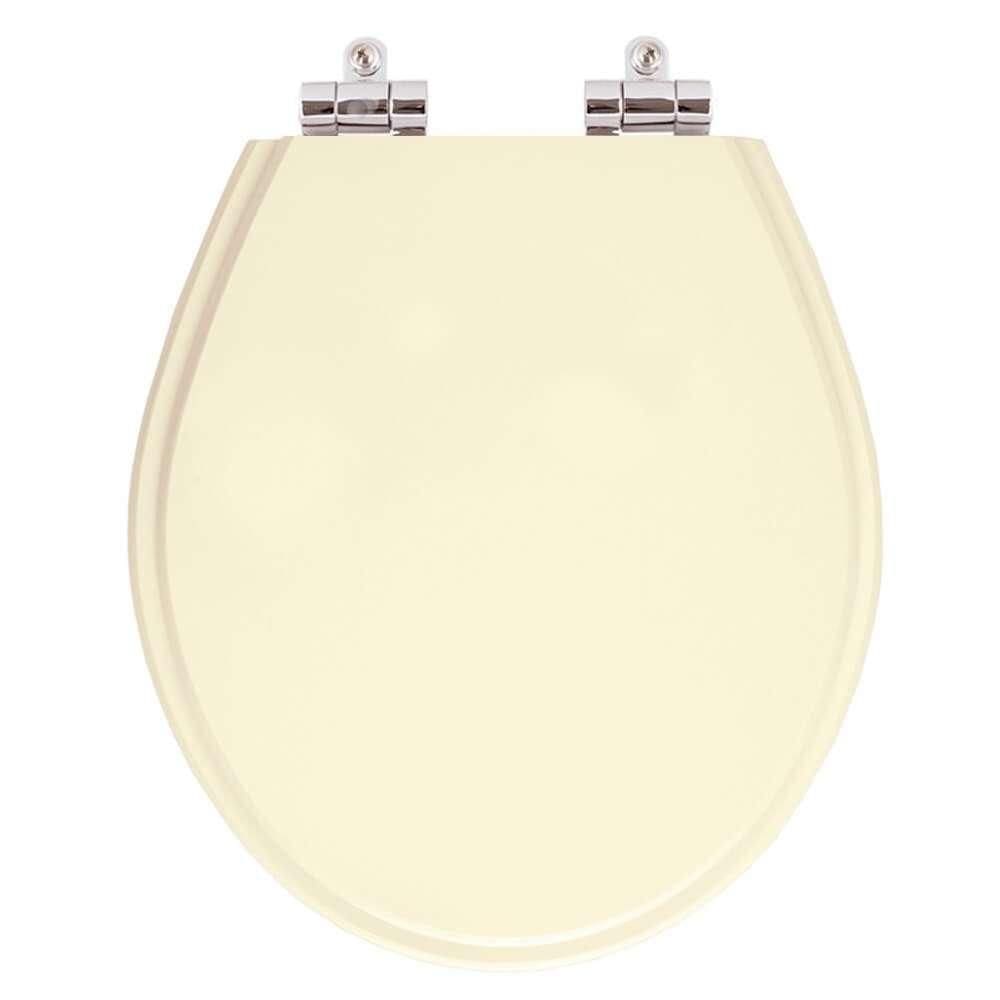 Assento Sanitário Poliester Soft Close Studio Creme (Bege Claro) para bacia Deca