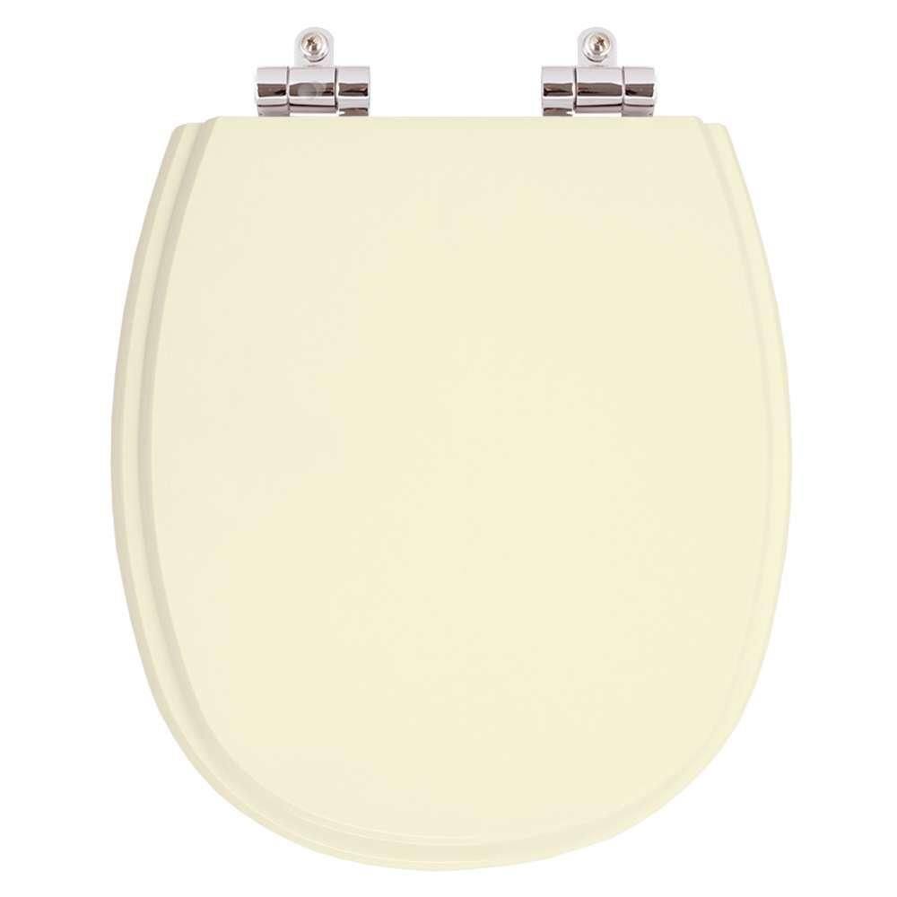 Assento Sanitario Poliester Com Amortecedor Aspen Creme Para Vaso Deca