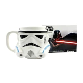 Caneca Stormtrooper 3D Porcelana 500 ML Oficial Star Wars