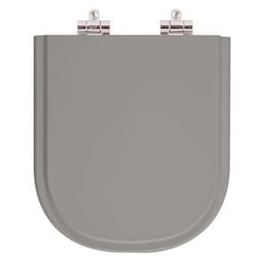 Assento Sanitário Poliester Soft Close Vogue Plus Cinza Vip (Cinza Escuro) para vaso Deca