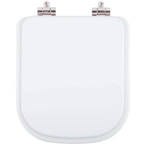 Assento Sanitário Poliéster Soft Close Debba Square Branco para vaso Roca
