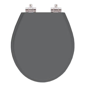 Assento Sanitario Poliester Com Amortecedor Carina Cinza Quartzo Para Vaso Ideal Standard