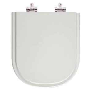 Assento Sanitário Poliester Soft Close Life Cinza Prata para vaso Celite