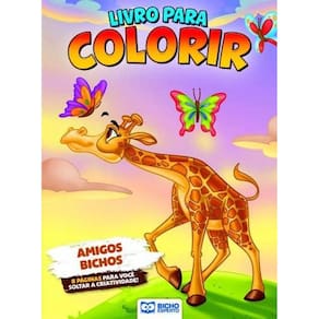 Livro para Colorir Animais da Floresta: Amigos Bichos