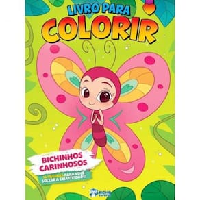 Livro para Colorir Meninas: Bichinhos Carinhosos