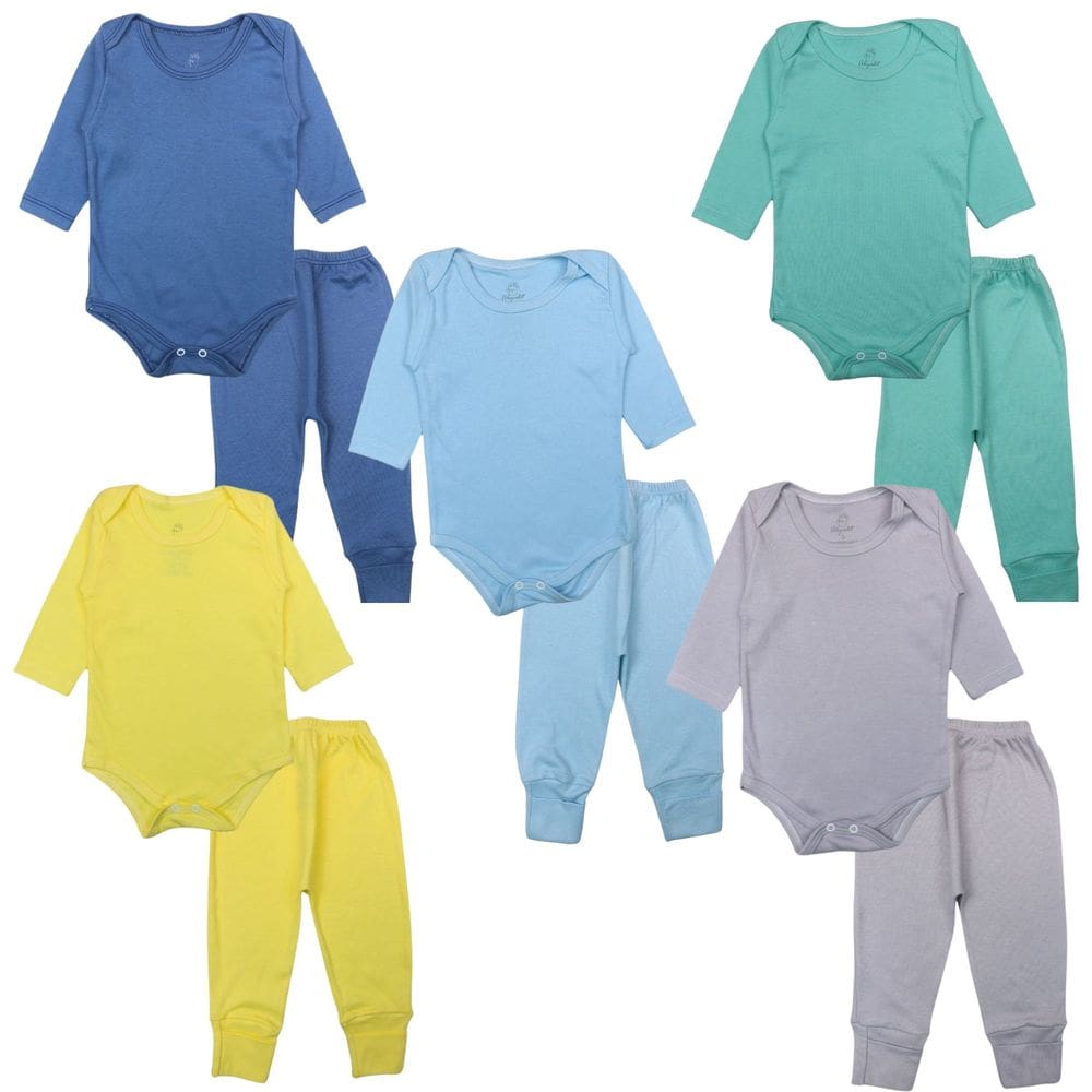 Kit 10 Peças Roupa De Bebe Conjunto Body Calça 100% Algodão