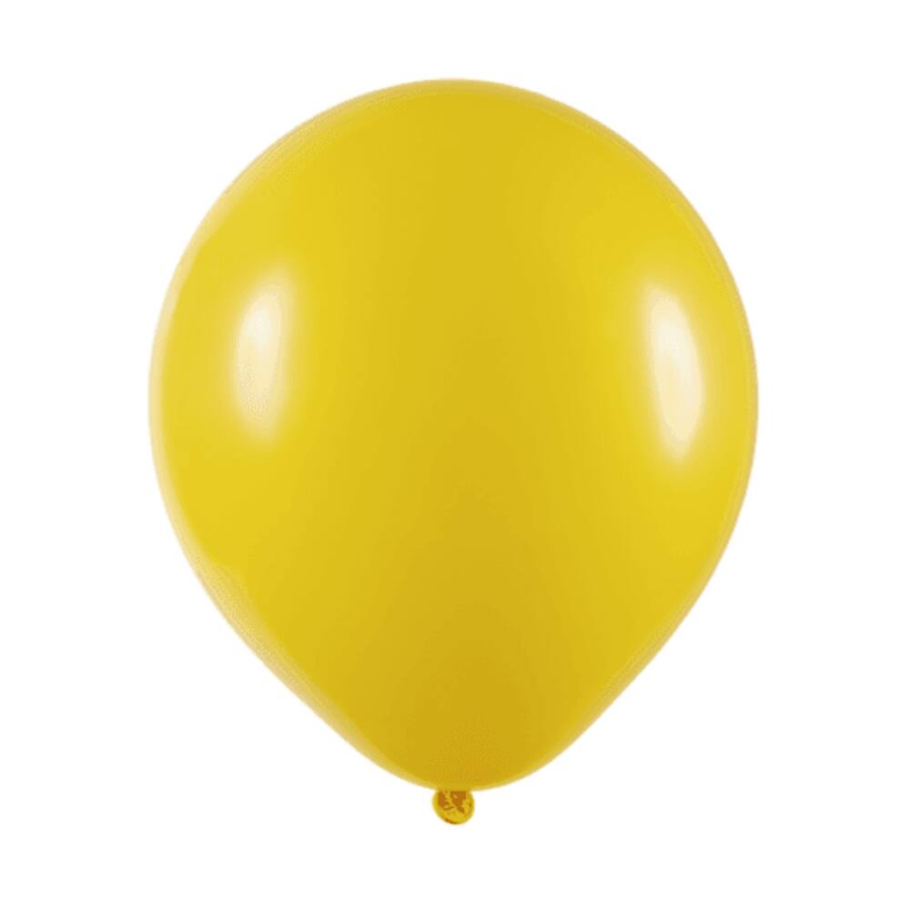 BALÃO LISO - ART-LATEX Nº16 - AMARELO - Pacote com 12 unidades