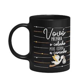 Caneca - Vovó, prepara o colinho que estou a caminho! Preta
