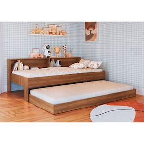 Cama San Diego com Estante Solteiro 90 Art In Móveis