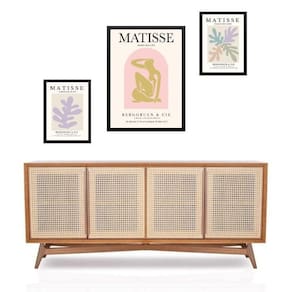 Set 3 Quadros Matisse Candy Colors - Com Vidro