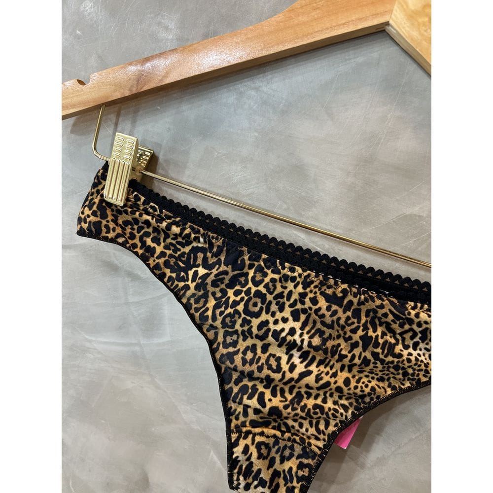 Calcinha Fio dental básica em microfibra, com renda sexy e sensual, romantica de onça