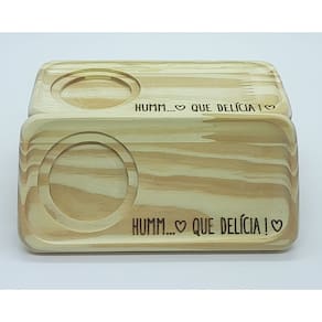 kit Jogo conjunto 2 Pires Ret. p/ xícaras café chá - Pinus17