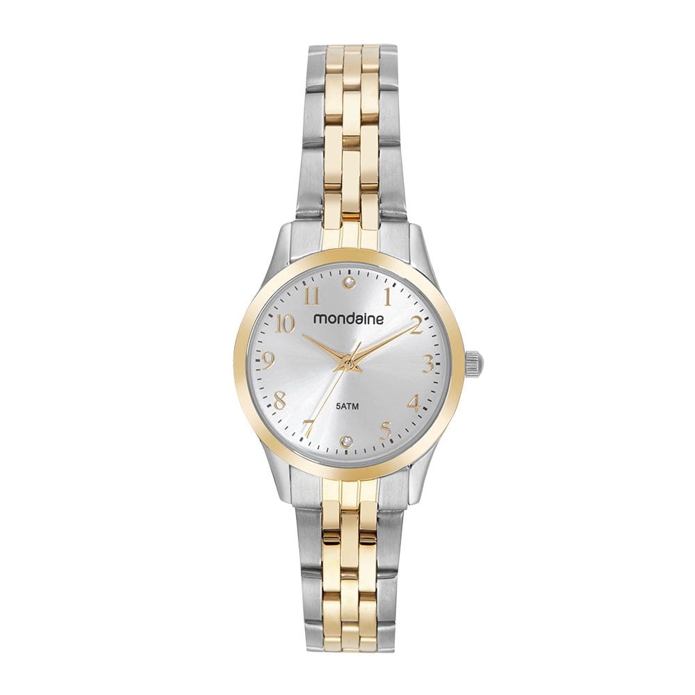 Relógio Mondaine Feminino Cristais Bicolor 32699LPMVBE2