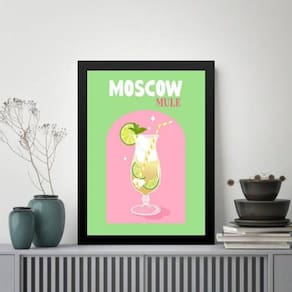 Quadro Decorativo Coquetel Moscow Mule 33X24Cm