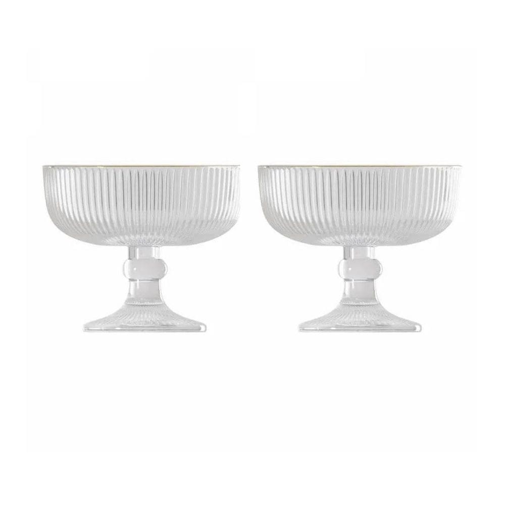 Taça Para Sobremesa Lines Fio C/2 Taças 320Ml 20646 Wolff