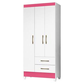 Guarda Roupa Solteiro Lima 3 Portas e 2 Gavetas - Moval