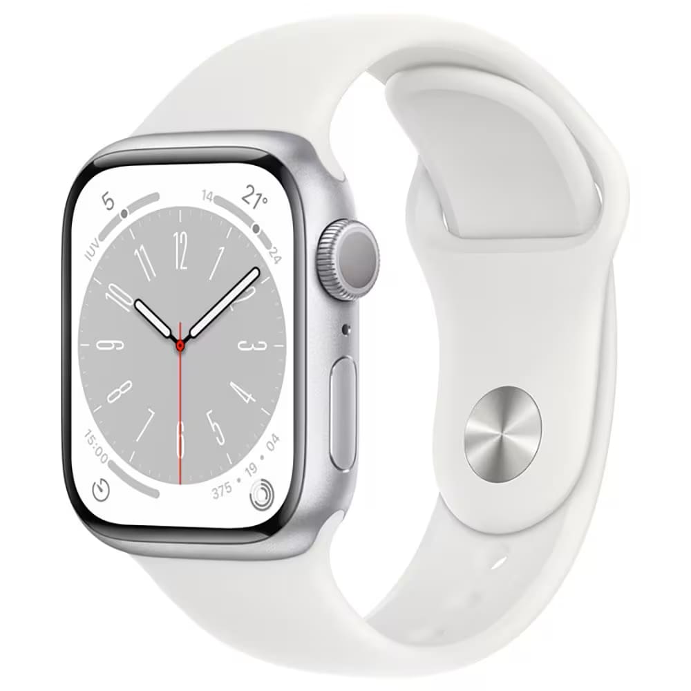 REEMBALADO: Apple Watch Series 8 GPS 41 mm Pulseira Esportiva Branca