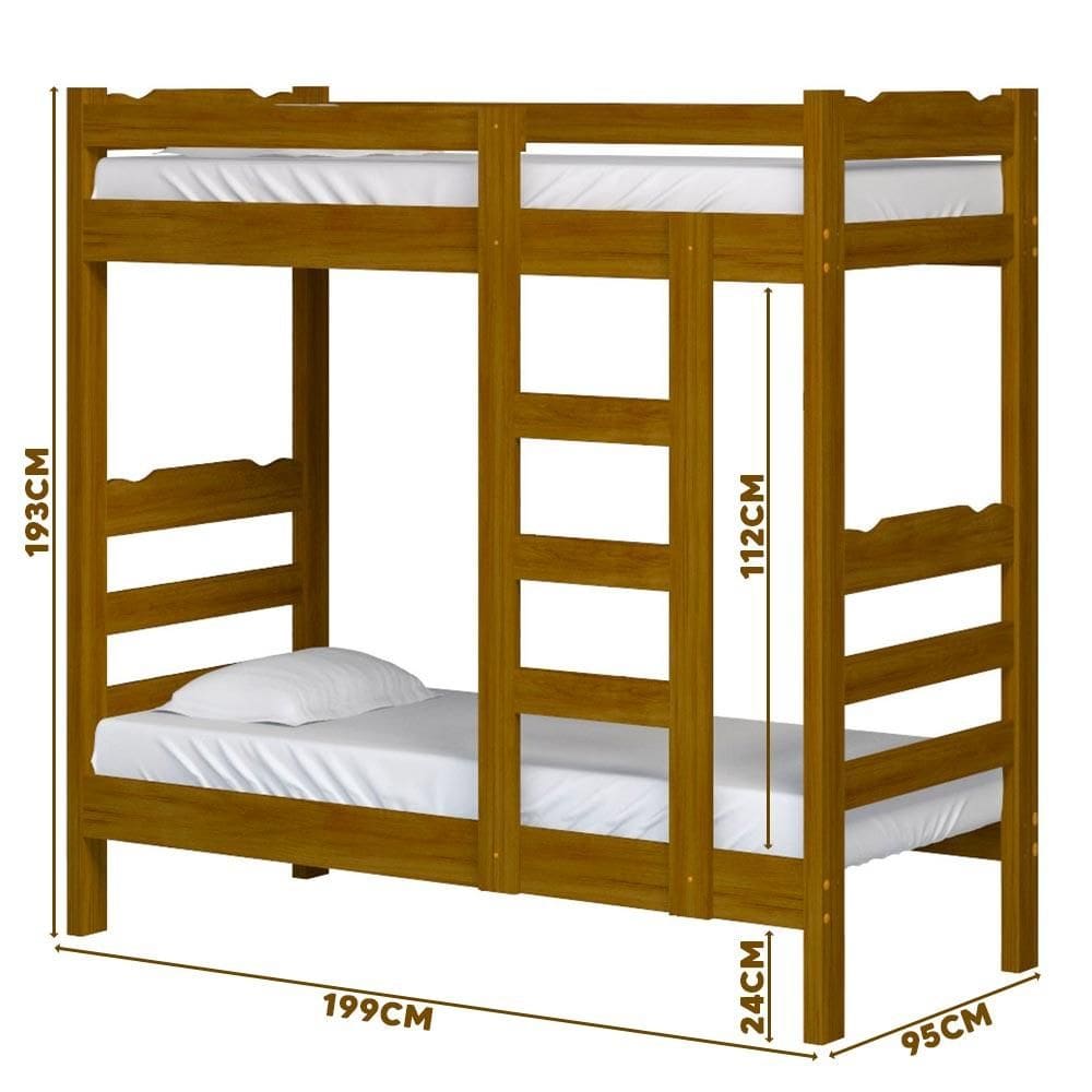 Beliche de Madeira Maciça Reforçada Life Imbuia - Marrom