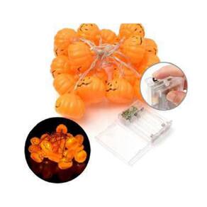 Varal Led Abobora Decoração De Halloween Dia das Bruxas