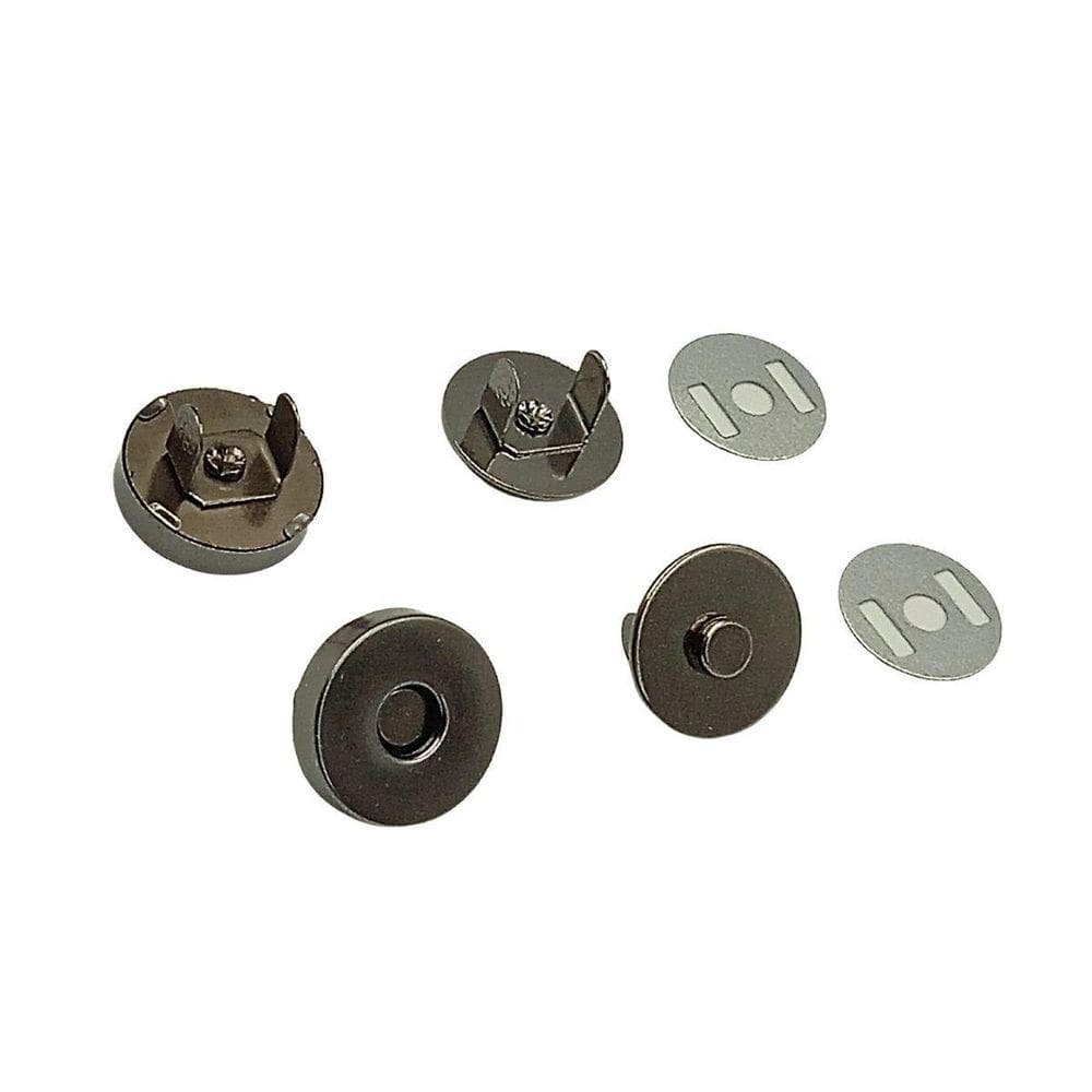 Botão Imã Comum 18Mm - 100 Und - Grafite