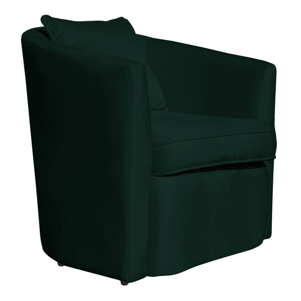 Poltrona Decorativa Alana Veludo Verde - Montanaris Decor
